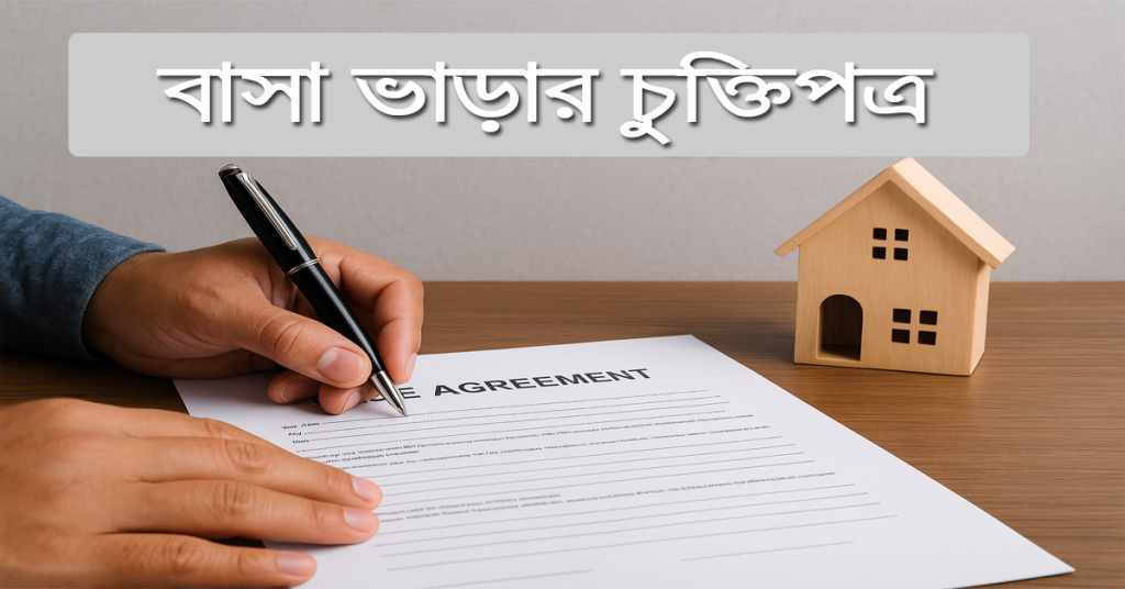 বাসা ভাড়ার চুক্তিপত্র স্বাক্ষর – ভাড়ার চুক্তি করার ফরম